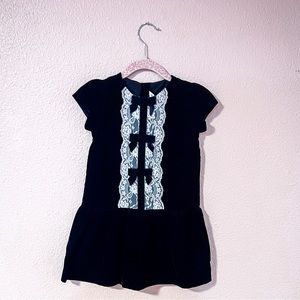 Janie and Jack Black Velvet Holiday Dress